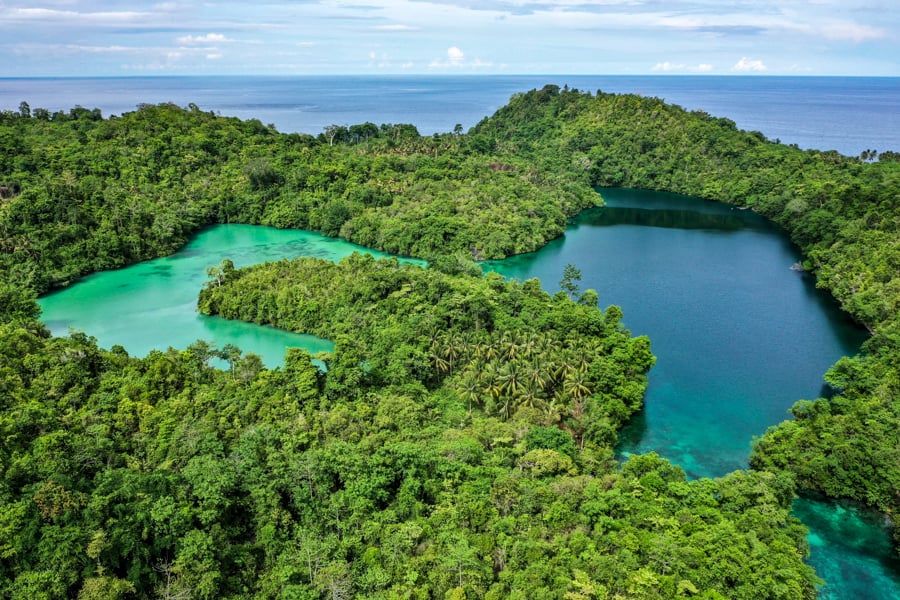 Teluk Lalong Lagoon Drone