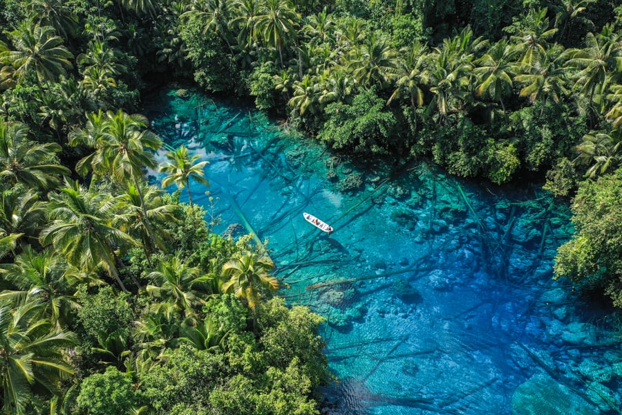 Banggai Islands Luwuk Sulawesi Indonesia Travel Guide Itinerary Paisu Pok Lake Paisupok Drone